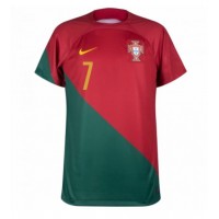 Camisa de Futebol Portugal Cristiano Ronaldo #7 Equipamento Principal Mundo 2022 Manga Curta